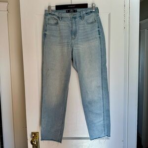 Hollister Light Blue High-Rise Mom Jeans